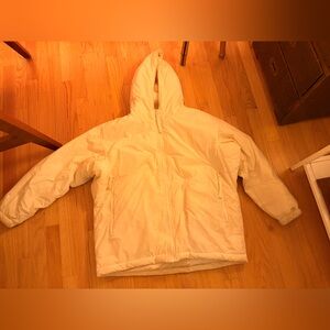 Cream Hooded Jacket